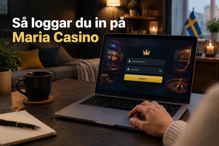 Så loggar du in på Maria Casino